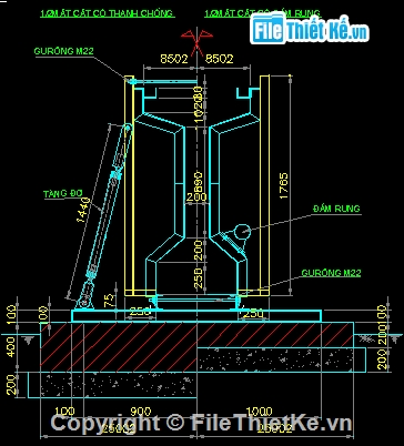 Bản vẽ chi tiết,ban ve van khuon I33,ban ve van khuon dam,van khuon dam i 33m